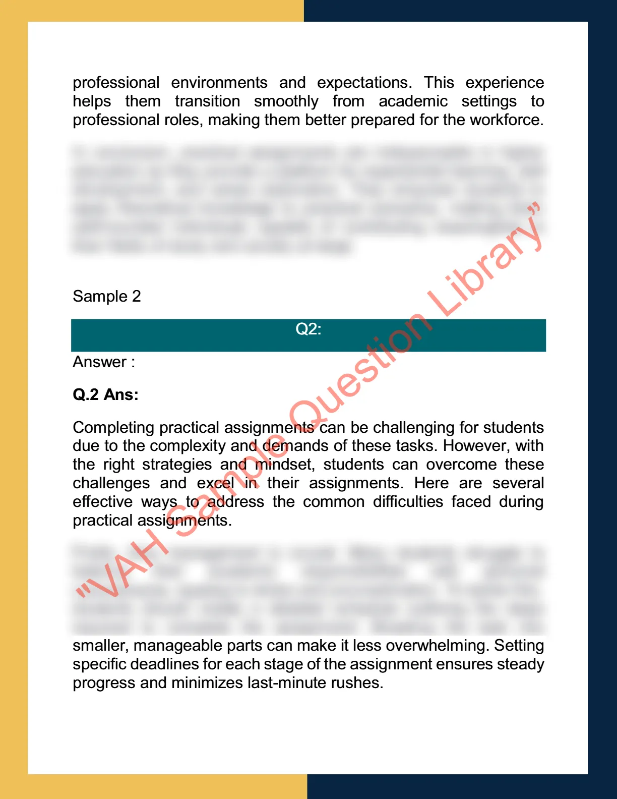 Practical Assignment Help Question Answer Sample 2